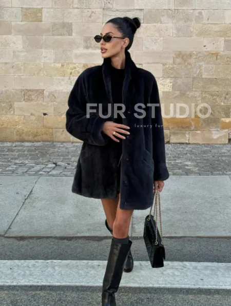 Шуба (жакет) из меха норки KOPENGAGEN FUR - фото 11