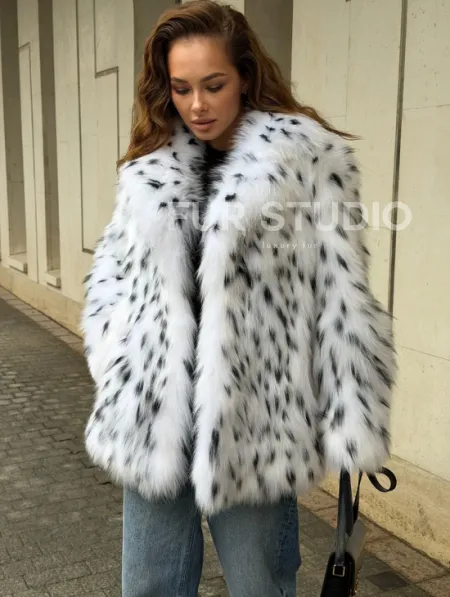 Шуба под рысь белая - фото 6