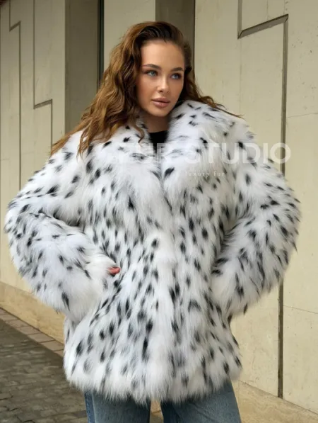 Шуба под рысь белая - фото 0