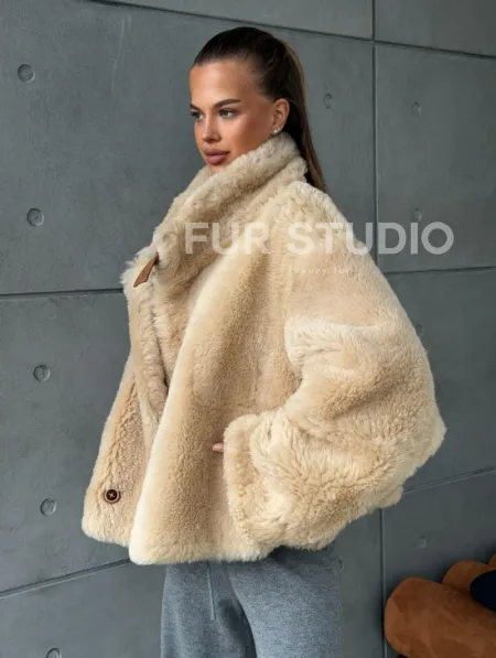 Дубленка - куртка двухсторонняя - фото 9