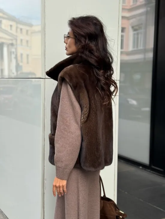 Жилет из норки - фото 7