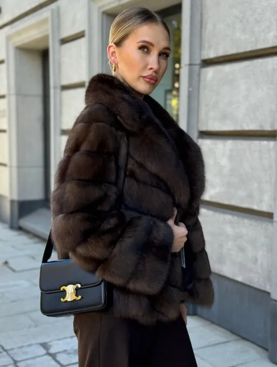 Полушубок из соболя - фото 5