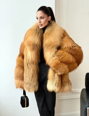 Шуба из лисы огневки - фото 0