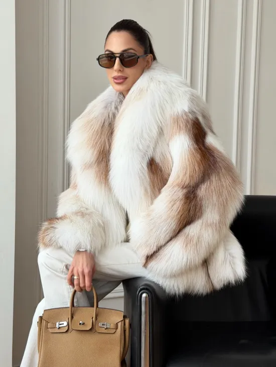 Шуба из меха Marble fox PREMIUM COLLECTION - фото 10