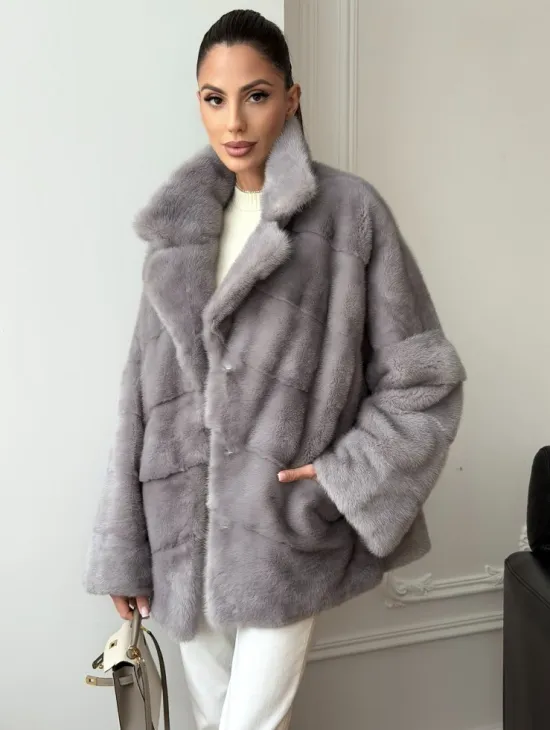 Полушубок норковый - фото 8