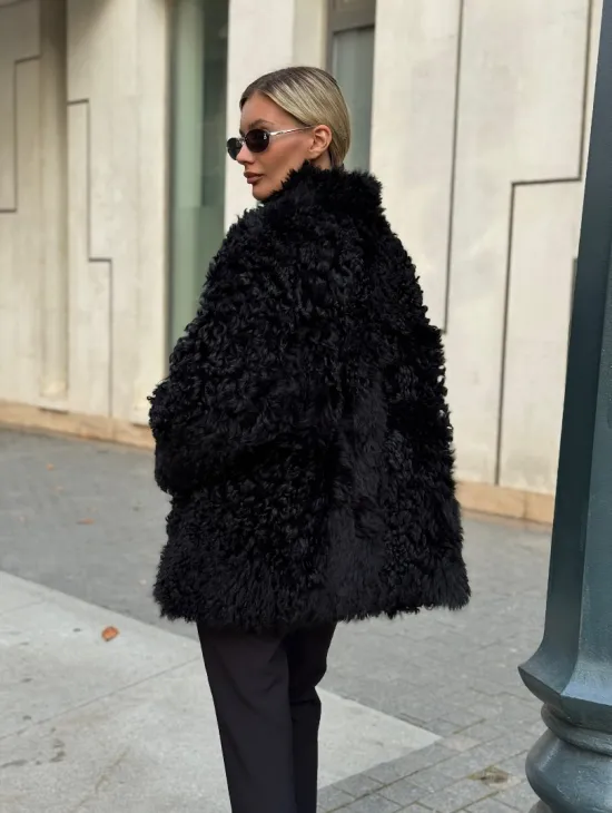 Дубленка из натуральной овчины Тиградо - фото 11