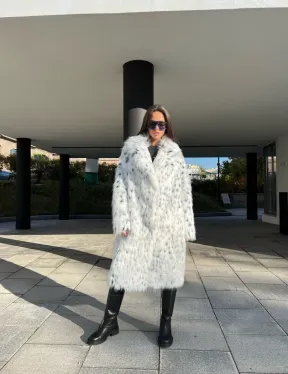 Шуба из экомеха под рысь - фото 2